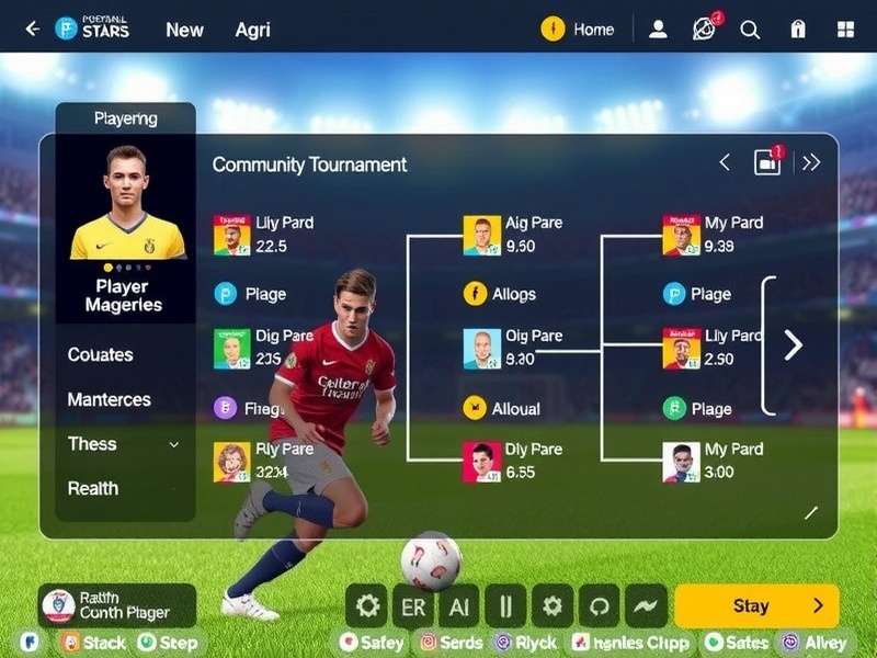 Goa Football Stars community tournament interface