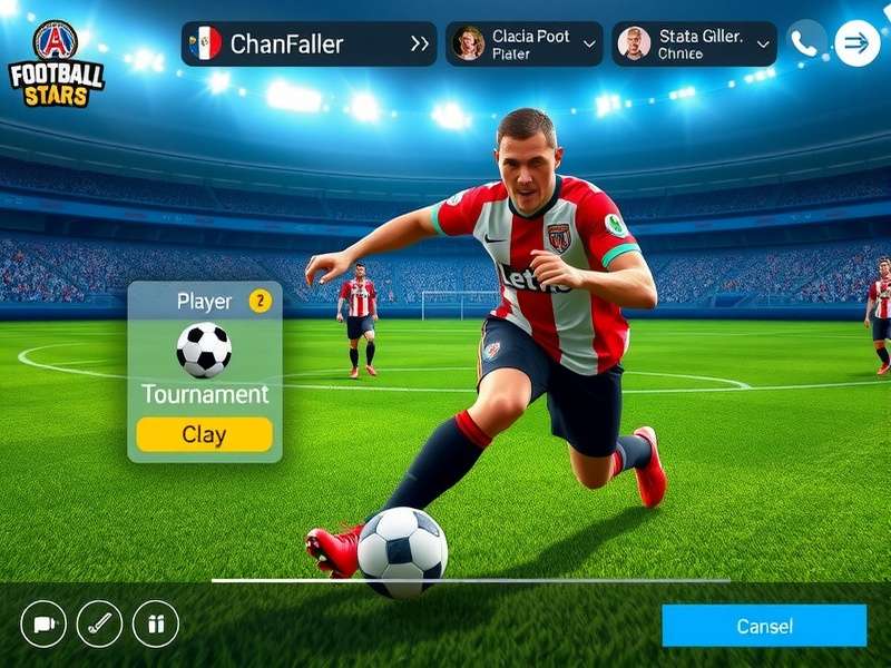 Goa Football Stars player customization interface